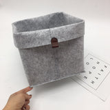 Felt storage basket