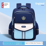 Primary School Student Waterproof Spine Protection Waist Support Large Capacity Backpack Oxford Cloth For Boys And Girls