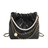 Women's Bag Popular Niche Texture Garbage Rhombus PU Hand