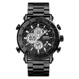 Men's Fashion Multifunctional Sports Steel Band Electronic Watch