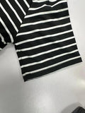 Women's Fashion Striped Zipper Hooded Top