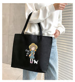 Women's Canvas Bag New Shoulder Handbag Student Tote One Piece