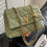 Women Autumn And Winter Chain Shoulder Messenger Popular Small Square Bag