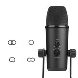 Condenser Microphone Eat Broadcast  Recording Built-in Sound Card