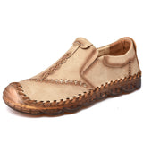 Super Fine Reinforced Leather Gommino Slip-on Casual Shoes