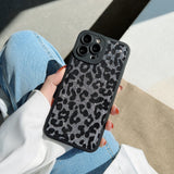 Leopard Glitter Plush For Mobile Phone Case Silicone All-Inclusive Anti-Drop