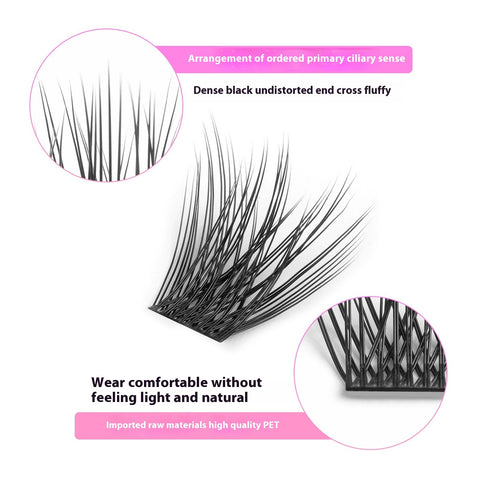 DIY Self-grafting Segmented Eyelashes Thick Natural Light Without Feeling