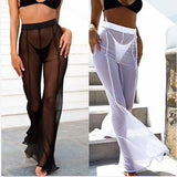 Sheer Wide Leg Pants