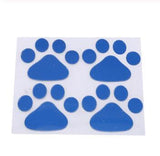 Footprints, panda, panda, footprints, bumper stickers