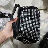 Shiny Rhinestone Crossbody Bag Casual Fashion