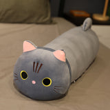 Large Size Cartoon Cat Plush Toys Stuffed Cloth Doll Long Animal Pillow Cushion