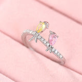 Women's Colorful Bird Ring Cute Swallow