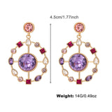 Fashion Colorful Rhinestone Special-shaped Earrings