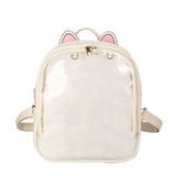 Korean Girls Transparent Candy Color Cute Student Schoolbag