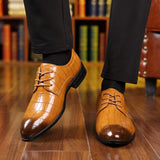 Plus Size Leather Shoes Men's Casual Breathable