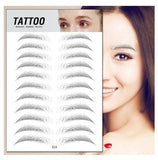 Waterproof 6D Eyebrow Tattoo Semi-Permanent Embroidery Natural Long Lasting Fake Eyebrow