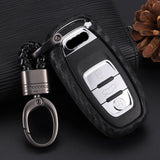 Car new carbon fiber silicone key case