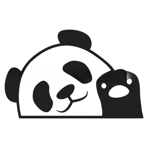 Peeking Panda Automobile Sticker Vinyl Creative Decal Cute Panda Car Accessories