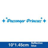 Passenger Princess Special Car Stickers Decorative Reflective