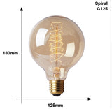 Edison Bulb E27 220V 40W ST64 A19 T45 G80 G95 G125 Incandescent filament bulb lighting Retro Edison Light Bulb