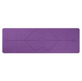 Non Slip TPE Yoga Mat Position Line Beginner