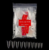 Manicure 500 Pieces of Fake Nail Tips Natural Fake Nail Tips Transparent Pieces Pointed A Pieces Korean Standard