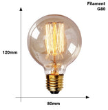 Edison Bulb E27 220V 40W ST64 A19 T45 G80 G95 G125 Incandescent filament bulb lighting Retro Edison Light Bulb