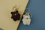 Mini Bear Handmade Woven Pendant Cute Wool Knitted Keychain