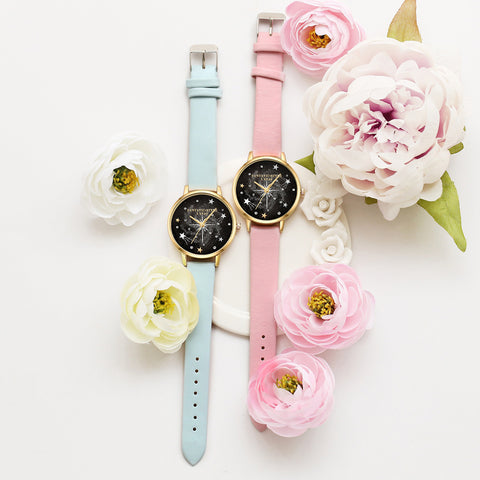 Starry Sky Female Watch Bracelet Combination Set