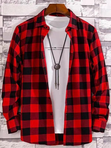 Large Long Sleeved Men's Casual Shirt