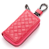 Car key case leather key case men's woven