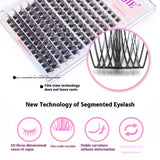 DIY Self-grafting Segmented Eyelashes Thick Natural Light Without Feeling