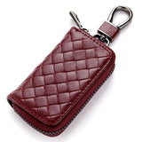 Car key case leather key case men's woven