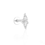 Tassel Horse Eye Zircon Piercing Cartilage Ear Studs