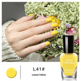 Women's Peelable Lemon Yellow Baking-free Nail Polish