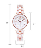 Ladies Watch Korean Style Trendy Student White Quartz