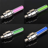 Neon Lights Tyre Wheel Valve Cap Light LED Car Tire Valve Caps Air Cover Tire Rim Valve Wheel Stem Cap Bike Light