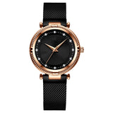 Mesh Waterproof Diamond Inlaid Women's Watch