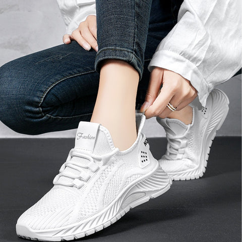 Women's Summer Fashion Casual Flyknit Breathable Sneaker