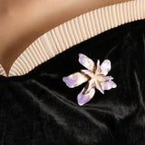 French Super Beautiful Bauhinia Brooch For Women