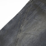 Old And Dirty Jeans With Waste Soil Wind Men's Split Stitching