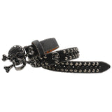 Rhinestone Women's Inlaid Rivet Snake Pattern Full Diamond Y2g Fashion Trend Belt