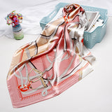 Women's Vintage Printed Silk Scarf