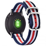 For 22mm 20mm Fashion Striped Nylon Canvas Strap