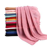 Twill Crumpled Pleated Scarf Women's Bag Headscarf