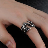 Men's Domineering Open Dragon Claw Ring