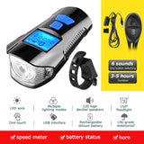 Waterproof bicycle light USB charging