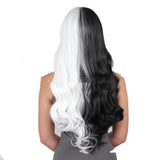 Ladies Two-tone Long Curly Hair Lace Wig