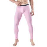 Men's Cropped Long Johns Warm-keeping Pants Cotton Belly-contracting Thin Bottoming Trousers