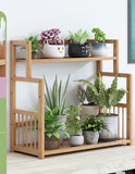 Simple Desktop Living Room Flower Shelf Home Office Storage